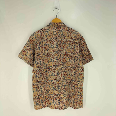 ビームスプラス BEAMS+ ブロックプリント オープンカラー シャツ メンズ JPN:M